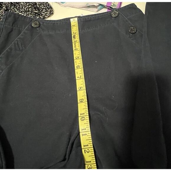 Ralph Lauren Woman’s Size 8 High Wast Wide Leg Blue Trouser Gold Button Nautical - Picture 13 of 13